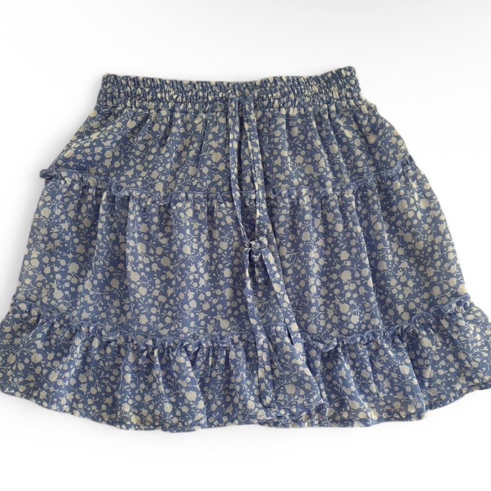 Floral Blue Skirt